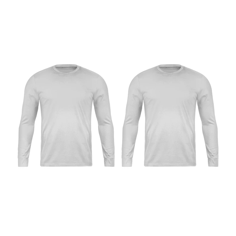 تی شرت آستین بلند مردانه رانژ مدل   22RA21D2M-1968-01بسته 2 عددی