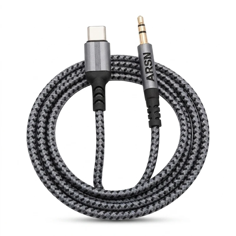 کابل تبدیل USB-C به AUX آرسن مدل TA-6011 طول 1 متر