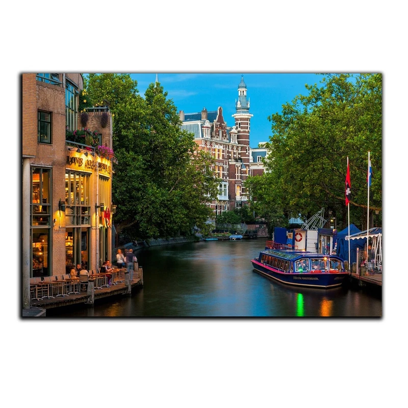 تابلو شاسی بکلیت طرح منظره شهر آمستردام مدل SH-342