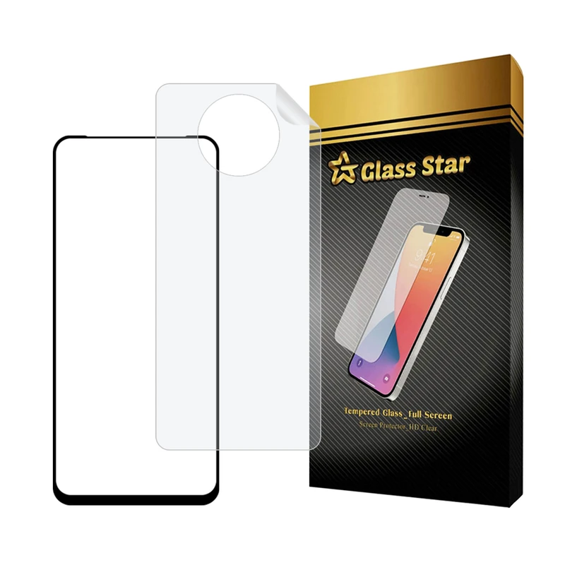 محافظ صفحه نمایش سرامیکی شفاف گلس استار مدل CERAMICNANOST مناسب برای گوشی موبایل شیائومی Poco X3 / Poco X3 NFC / Poco X3 Pro به همراه محافظ پشت گوشی هیدروژل