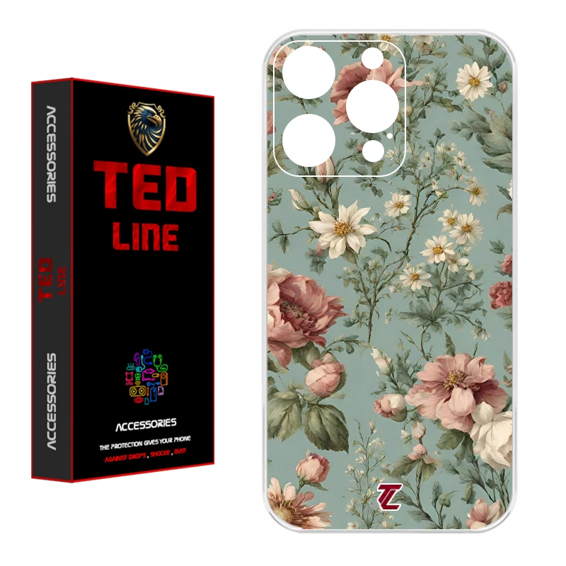 کاور تدلاین طرح گل کد 1152 مناسب برای گوشی موبایل اپل Iphone 16 Pro
