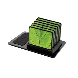 MAHOOT Leaf-Texture CupPad 6 peice
