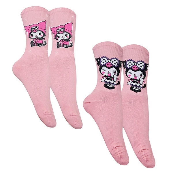 جوراب ساق بلند زنانه تن پوش هنگامه مدل پنبه کش کرومی بسته 2 عددی