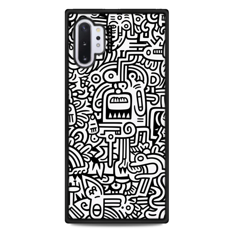 کاور آکام مدل AMC-WSGN10P-DOODLE15 مناسب برای گوشی موبایل سامسونگ Galaxy Note 10 Plus