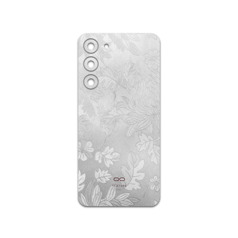 برچسب پوششی ماهوت مدل Silver-Wildflower مناسب برای گوشی موبایل سامسونگ Galaxy S23 Plus