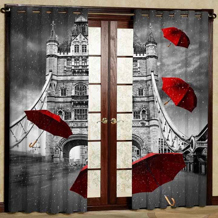 پرده پانچی مدل کد 5147 سایز 280x140 سانتی متر