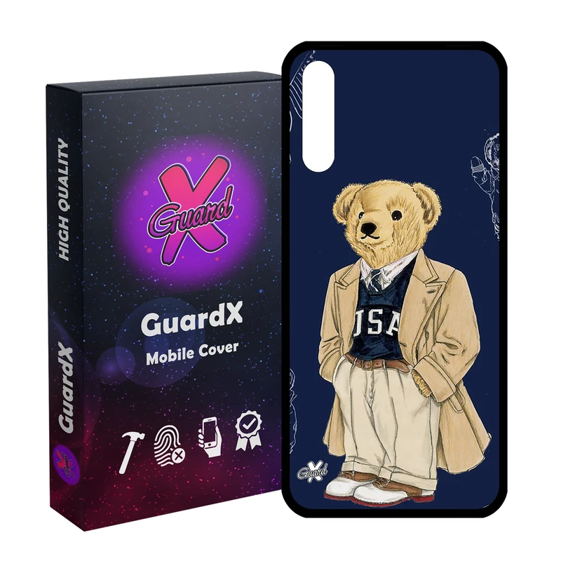 کاور گارد ایکس طرح خرس مدل Glass10427 مناسب برای گوشی موبایل آنر 9X/9X Pro/Y9S/P SMART Pro 2019