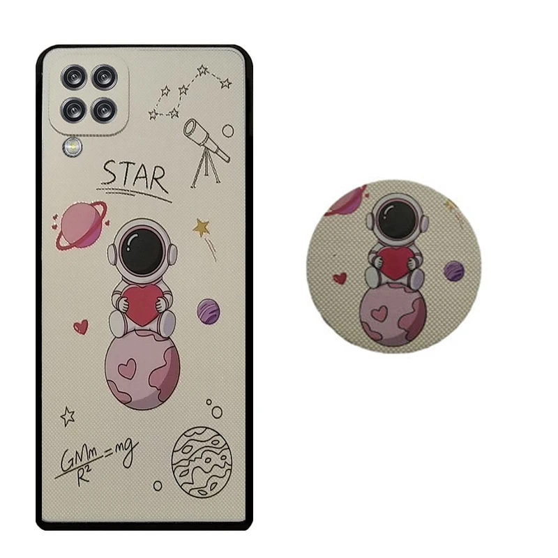 کاور مدل HB 0290 مناسب برای گوشی موبایل سامسونگ Galaxy A12 / M12 به همراه پاپ سوکت