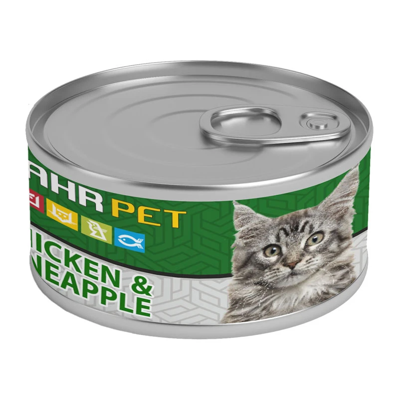 کنسرو غذای گربه شهرپت مدل Chicken And Pineapple وزن 120 گرم