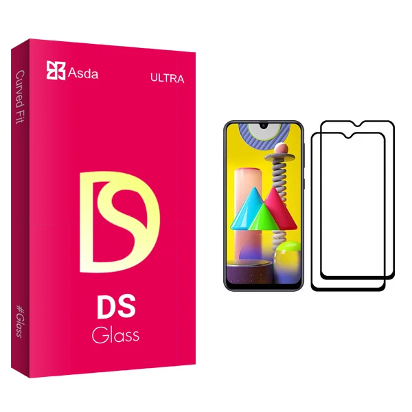 محافظ صفحه نمایش آسدا مدل DS glass مناسب برای گوشی موبایل سامسونگ Galaxy M31 Prime بسته دو عددی