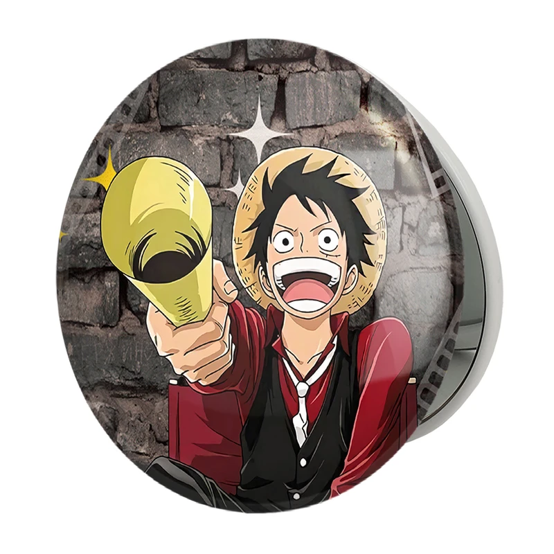 آینه جیبی خندالو طرح لوفی انیمه وان پیس One Piece مدل تاشو کد 10535 