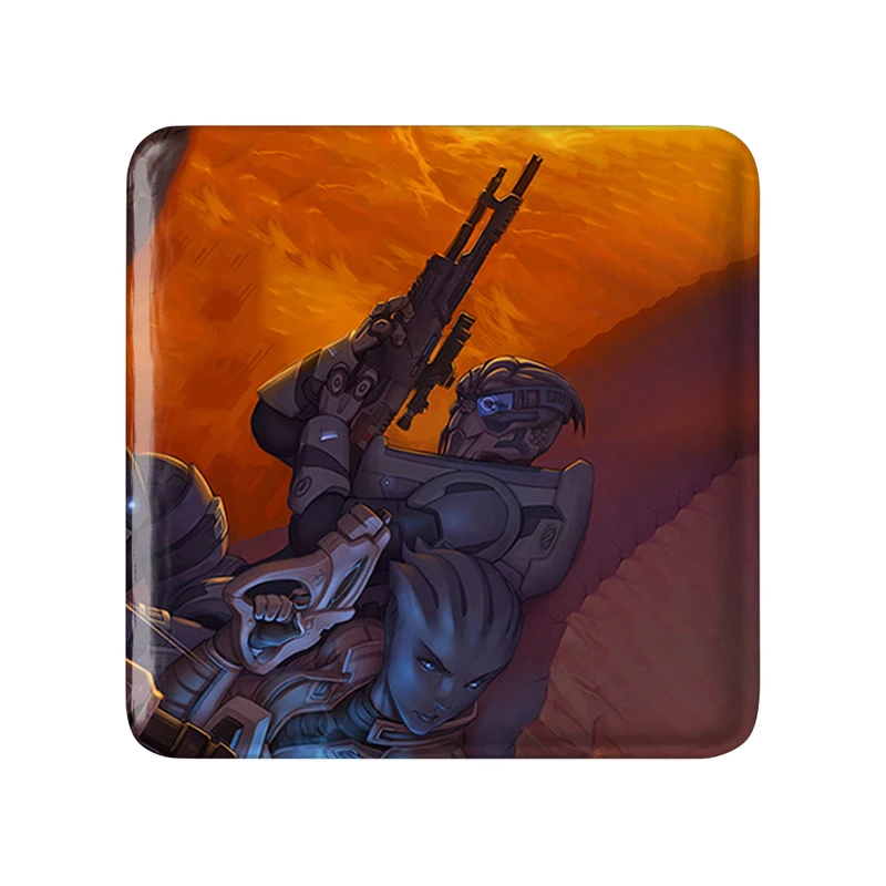 پیکسل خندالو طرح بازی مس افکت (Mass Effect) مدل مربعی کد 31569