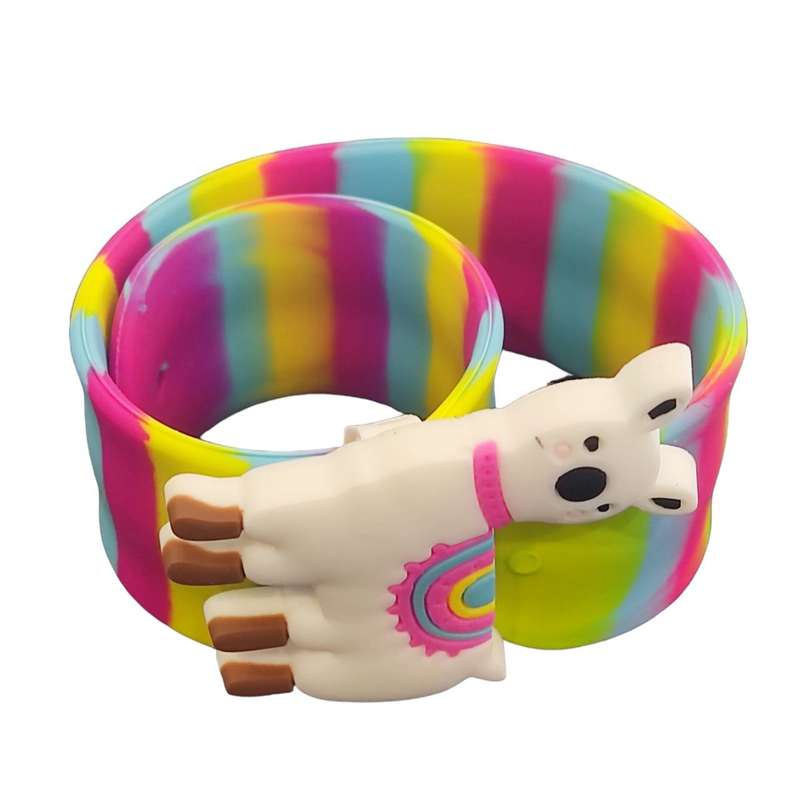 دستبند دخترانه مدل سیلیکونی عروسکی کد KHAT01 دستبند دخترانه مدل سیلیکونی عروسکی کد KHAT01