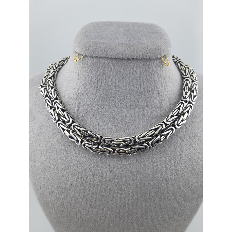 زنجیر نقره مردانه کد mari76.12