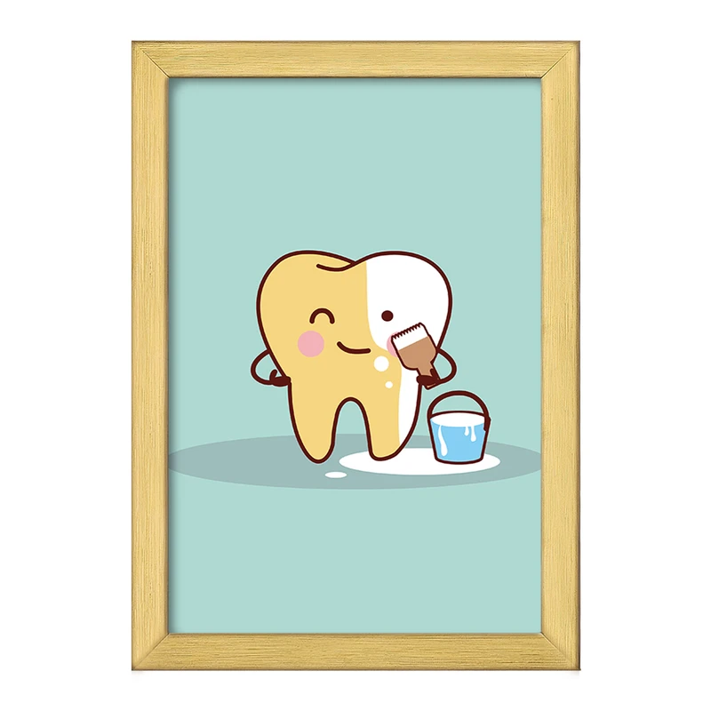 تابلو خندالو طرح دندان و دندان پزشکی کودکانه کد 36702