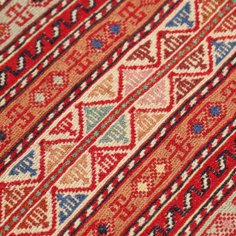 گلیم دستبافت یک و نیم متری مدل ورنی کد 4030137