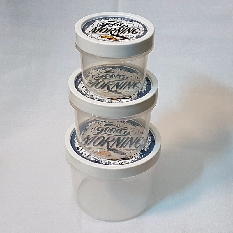 ظرف نگهدارنده هوبی لایف طرح مورنینگ مدل SoFresh-A مجموعه 3 عددی