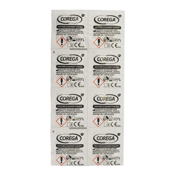 قرص تمیز کننده دندان مصنوعی کورگا مدل Bio Formel بسته 8 عددی