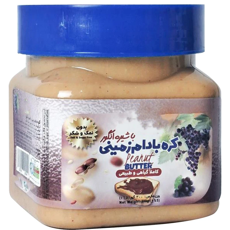 کره بادام زمینی با شیره انگور سلطان - 300 گرم