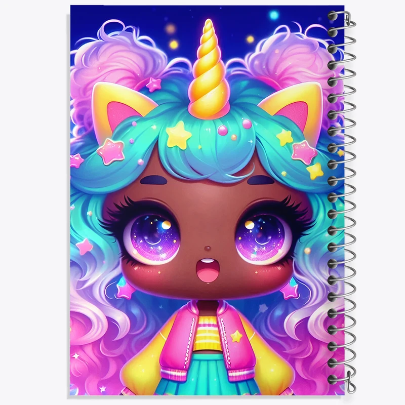 دفتر ژورنال نویسی 50 برگ خندالو مدل نقطه ای طرح دخترانه کیوت کد F6059