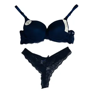 ست شورت و سوتین زنانه تی دی اف مدل TP566 رنگ سرمه ای