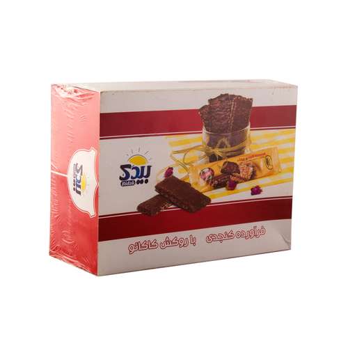 فراورده کنجدی بیدک با روکش کاکائو بسته 20 عددی