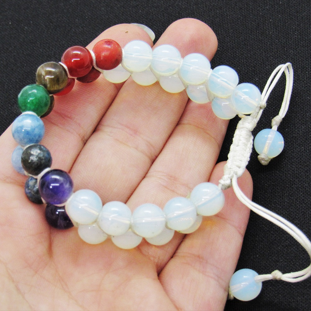 دستبند مدل دوردیفه هفت چاکرا و اپالیت