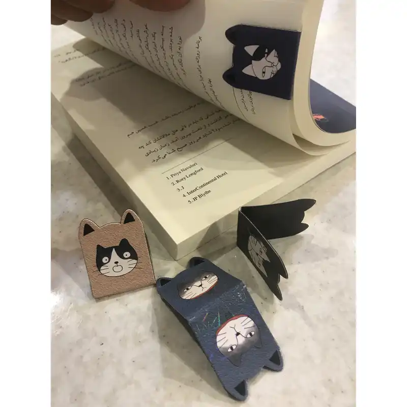 نشانگر کتاب طرح گربه کد C4 مجموعه 4 عددی