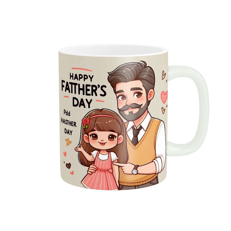 ماگ پادآفرین مدل روز پدر روز مرد طرح روز پدر مبارک کد p3358