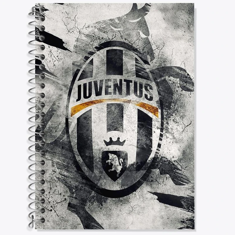 دفتر زبان 50 برگ خندالو مدل دو خط طرح باشگاه یوونتوس Juventus کد 2093