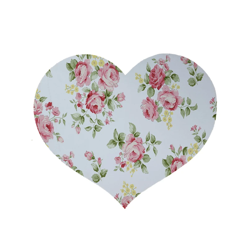 پادری مدل قلب طرح گل کد 5921 سایز 90x90 سانتی متر 