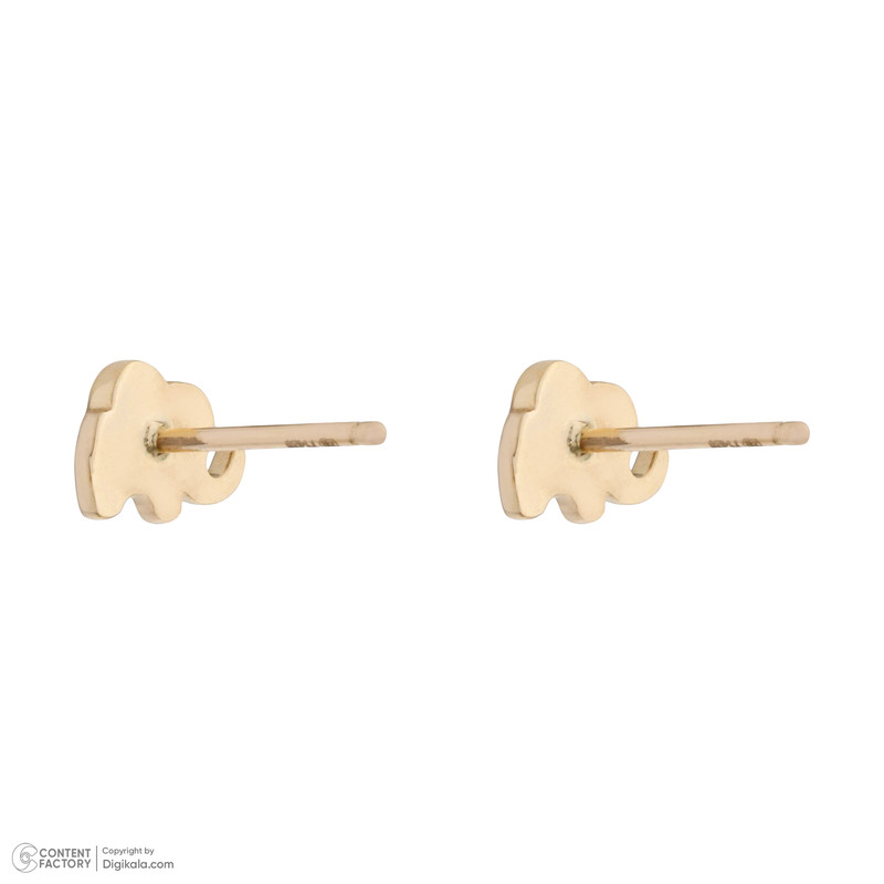 گوشواره طلا 18 عیار زنانه درریس مدل gs1539 فیل - 2