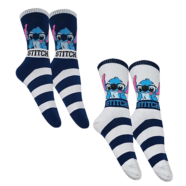 جوراب ساق بلند دخترانه تن پوش هنگامه مدل پنبه کش اسپرت استیچ بسته 2 عددی