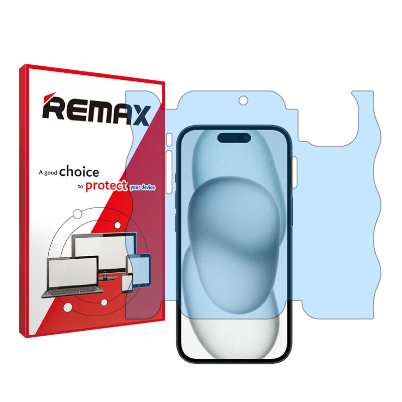 محافظ صفحه نمایش آنتی بلو ریمکس مدل HyBLU مناسب برای گوشی موبایل اپل iPhone 15