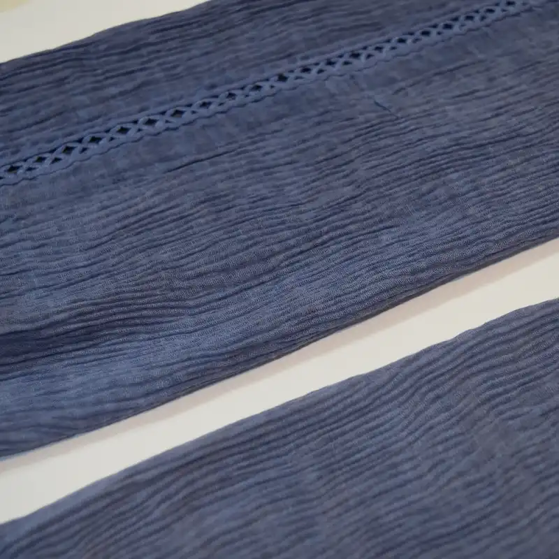 شال زنانه مدل پلیسه دانتل دار کد D25