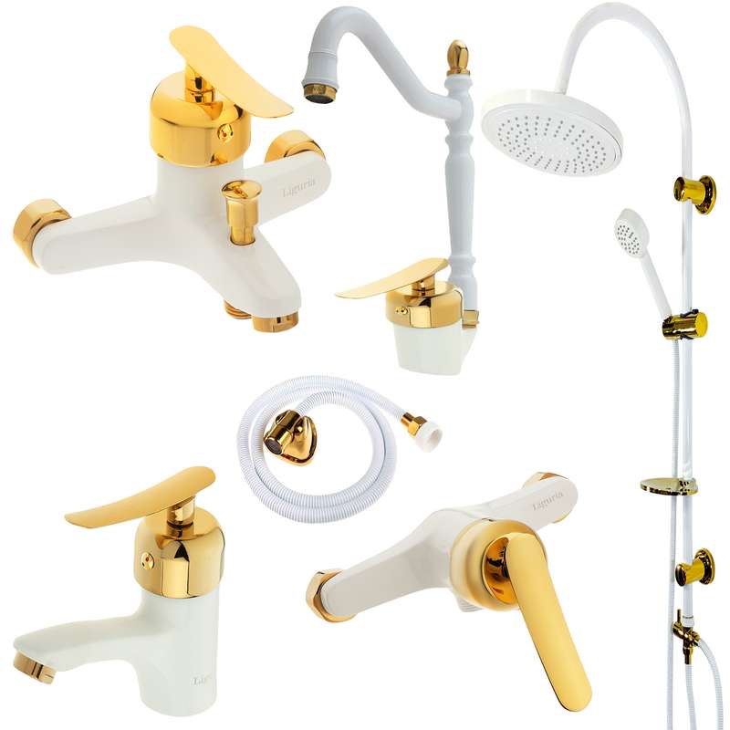 ست شیرآلات لیگوریا مدل 1221 مجموعه 6 عددی