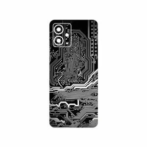 MAHOOT Black_Printed_Circuit_Board Cover Sticker for Motorola Moto G14