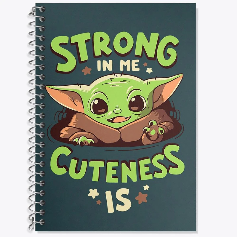 دفتر لغت 50 برگ خندالو مدل یودا سریال جنگ ستارگان کد 26071