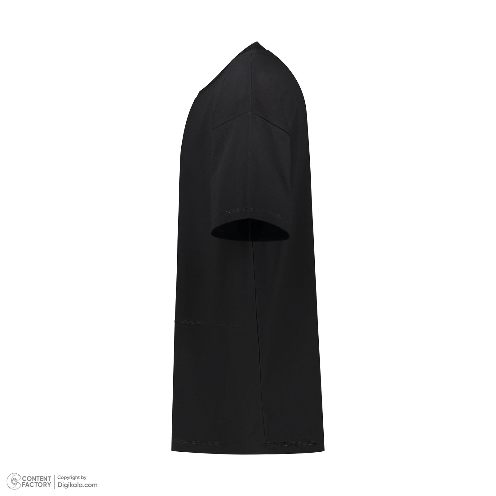 تی شرت اورسایز مردانه باینت مدل 813-2 رنگ مشکی - - 4