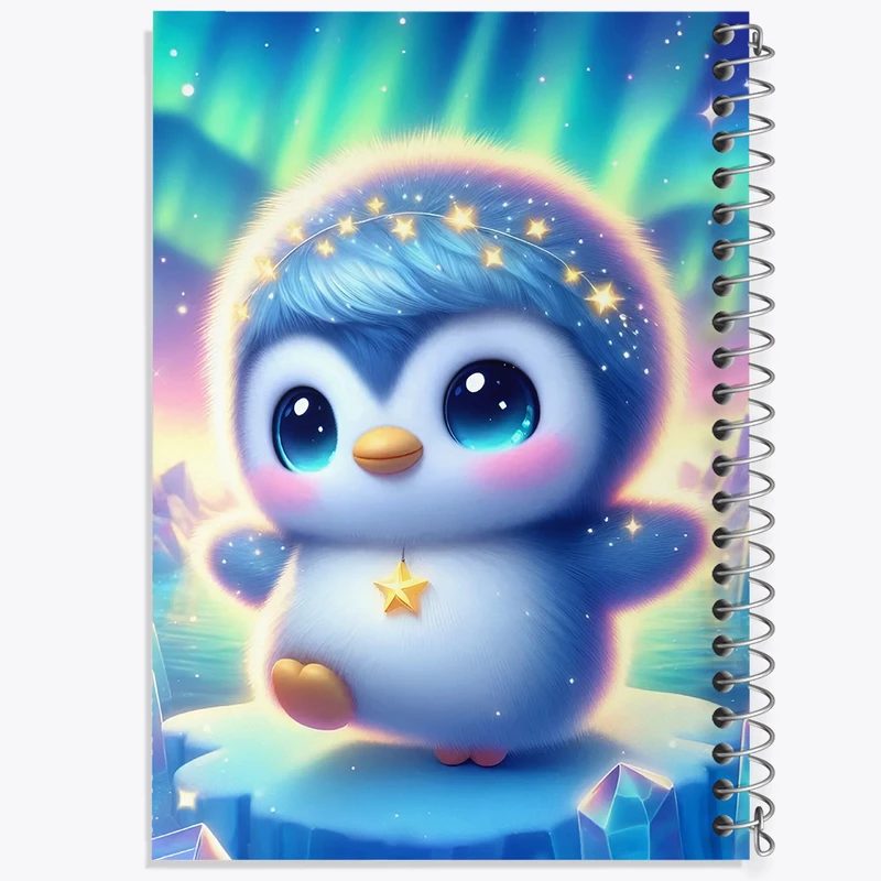 دفتر مشق 100 برگ خندالو طرح پنگوئن کیوت کد F5469