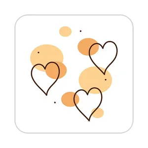 زیر لیوانی کاکتی طرح عاشقانه مدل mp36375