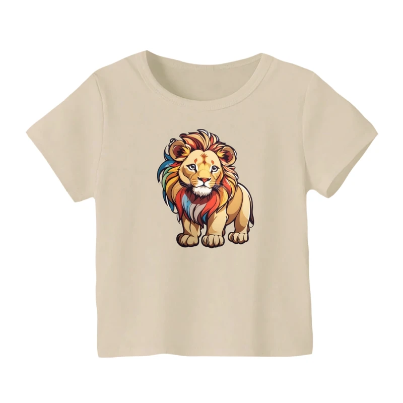 تی شرت آستین کوتاه بچگانه مدل شیر کد ۷