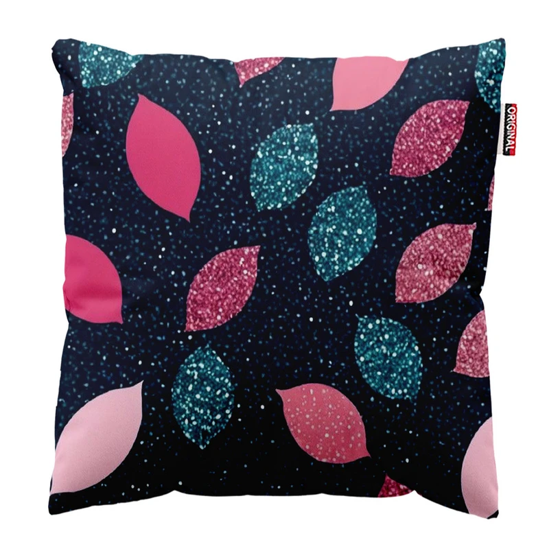 کوسن پاد آفرین طرح برگ سایز 30*30 سانتی متر کد 765