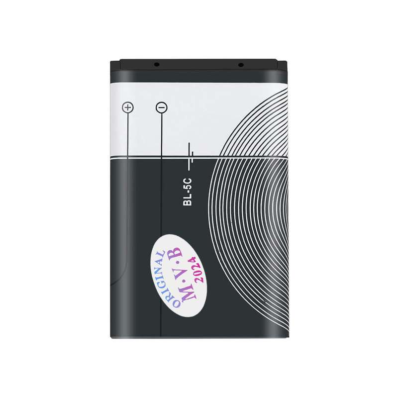 باتری موبایل ام وی بی مدل BL-5C ظرفیت 1020 میلی آمپر ساعت مناسب برای گوشی موبایل نوکیا 105 / 106 / 107 / 1200 / 1280