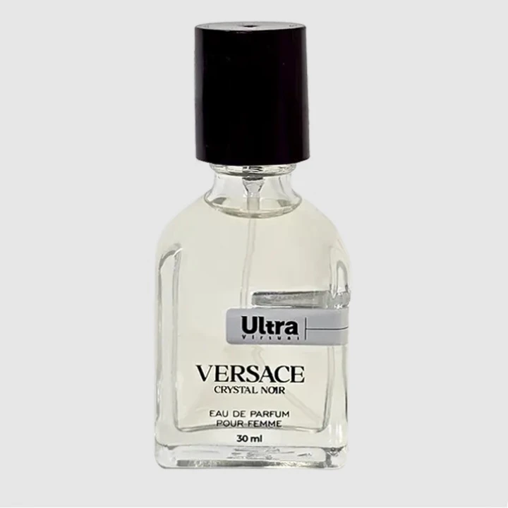 عطر جیبی زنانه اولترا مدل Versace Crystal Noir با رایحه تلخ حجم 30 میلی لیتر