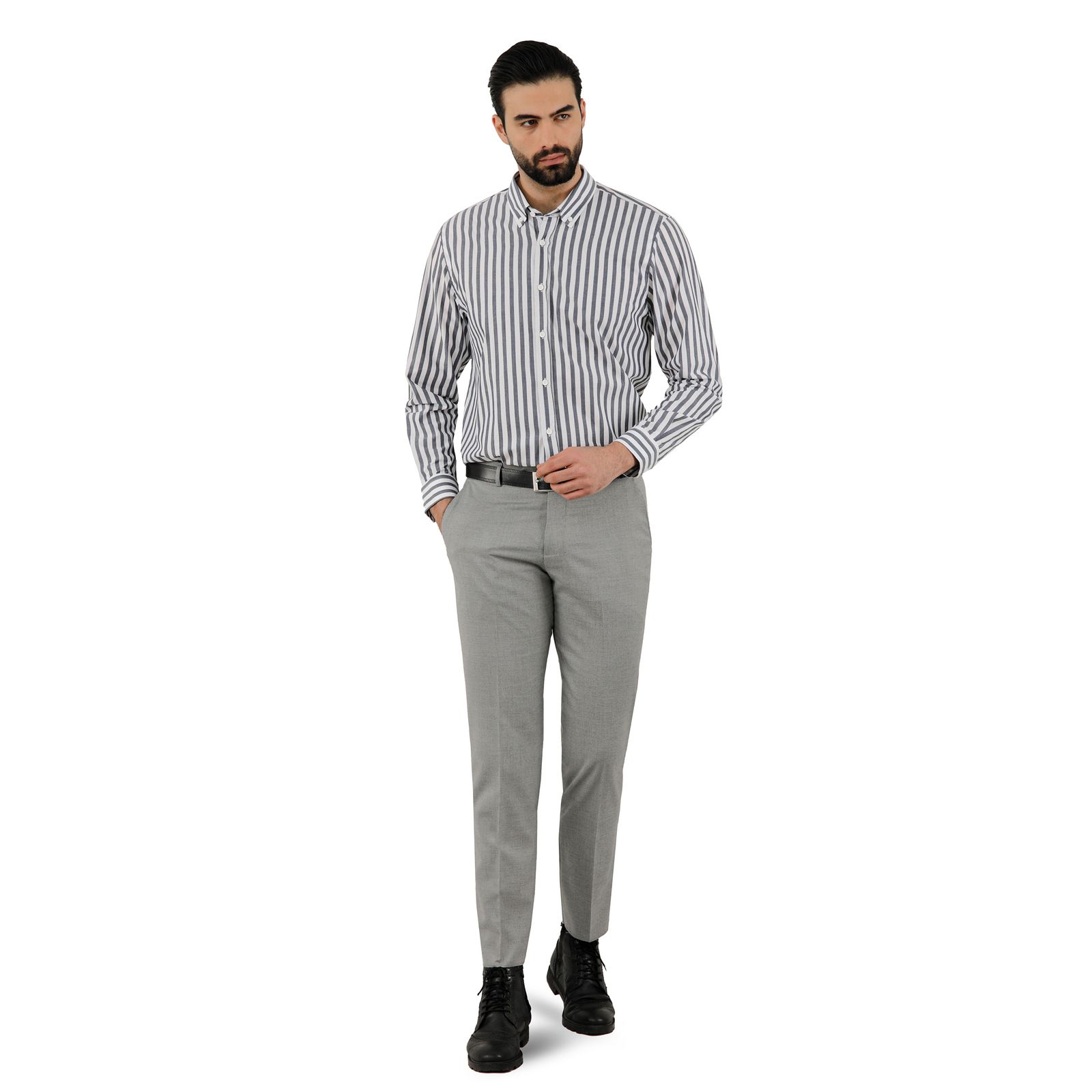 پیراهن آستین بلند مردانه پاتن جامه مدل 403721020225297 -  - 2