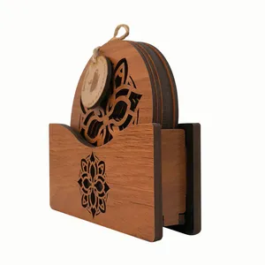 زیر لیوانی طرح ماندالا مدل MK002A بسته 6 عددی