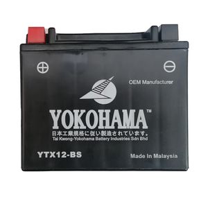 باتری موتورسیکلت یوکوهاما مدل YTX12-BS