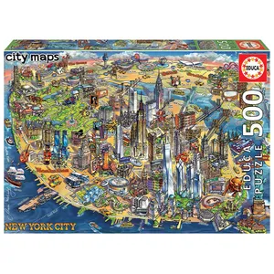 پازل 500 تکه ادوکا مدل نقشه شهر نیویورک