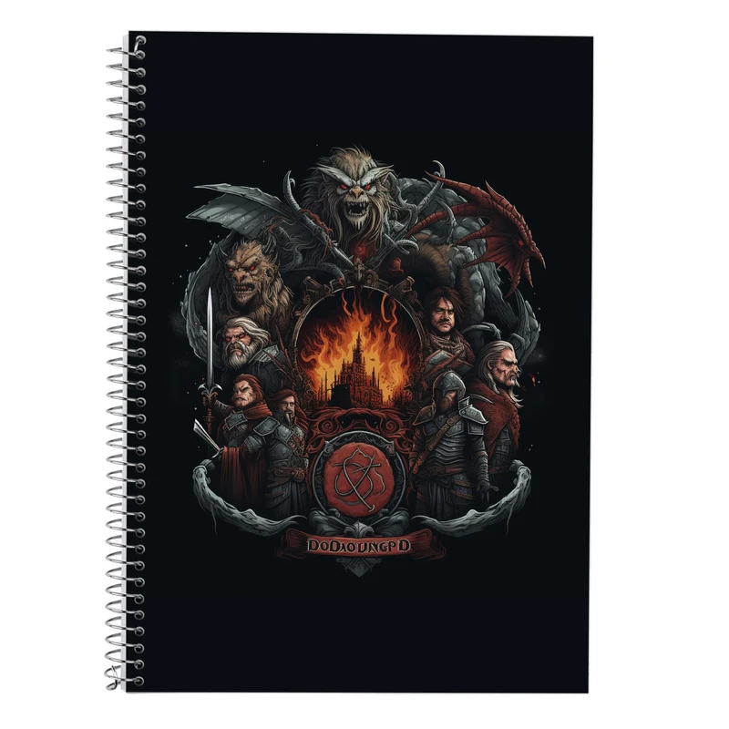 دفتر لغت 50 برگ مدوپد طرح ارباب حلقه ها The Lord of the Rings کد DF3056